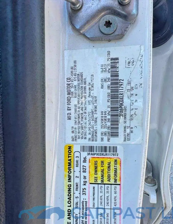 3FA6P0CDXLR117972# 10