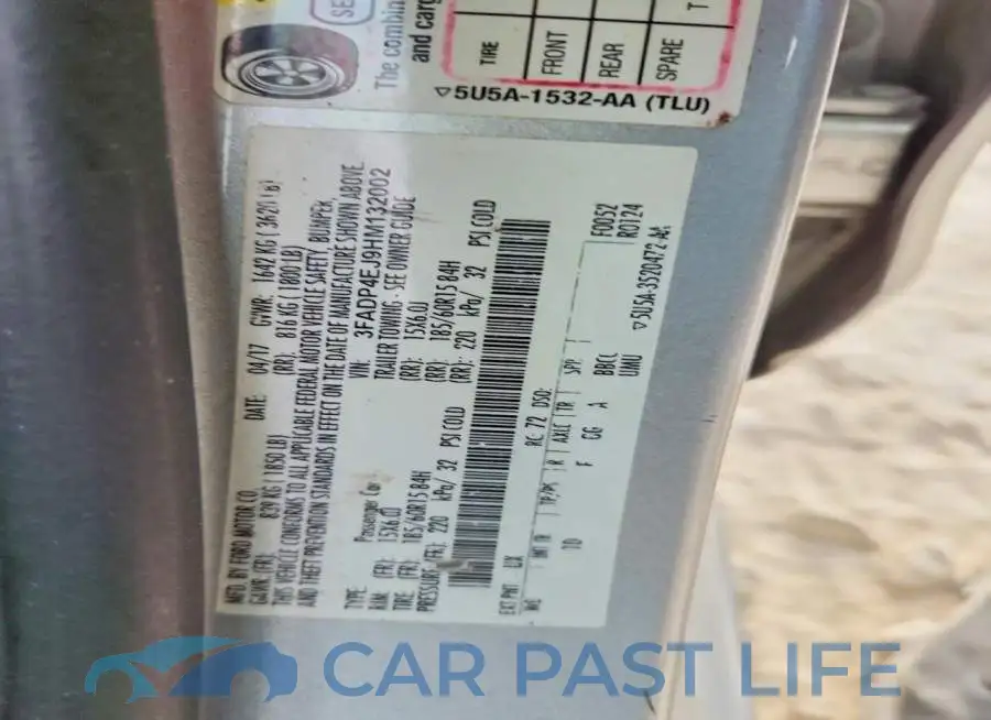 3FADP4EJ9HM132002# 12