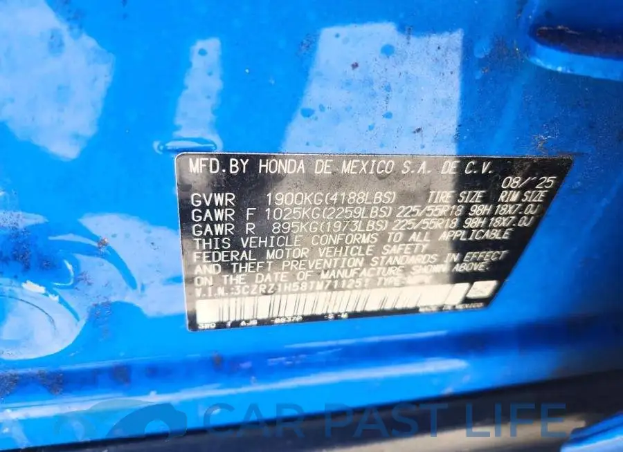 3CZRZ1H58TM711251# 13