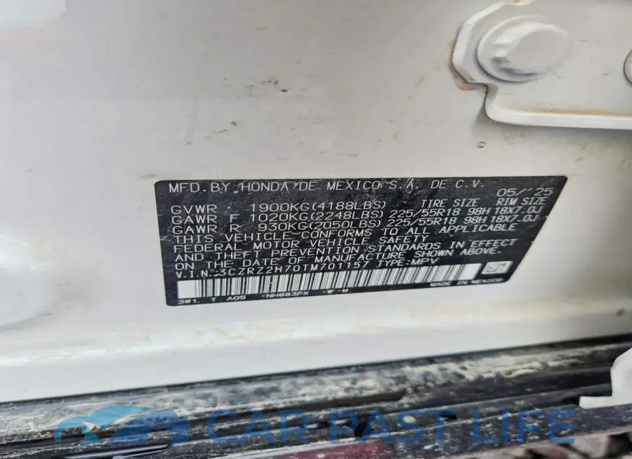 3CZRZ2H70TM701157# 12