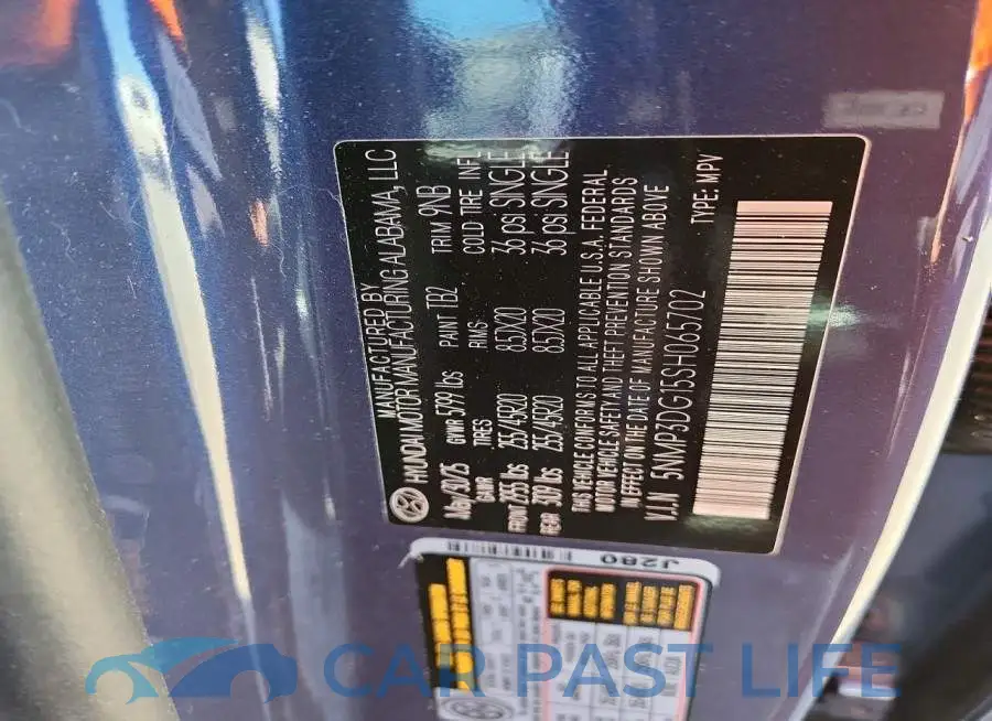 5NMP3DG15SH065702# 13