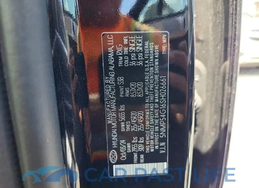 5NMP54G16SH026661# 13