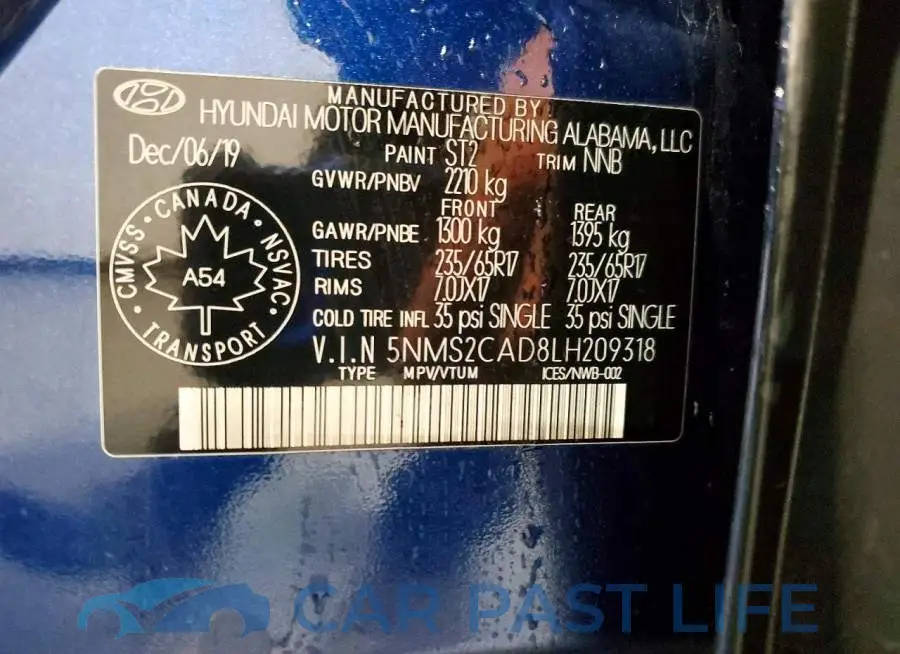 5NMS2CAD8LH209318# 13