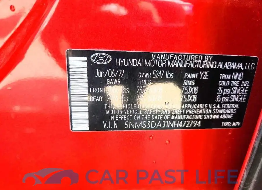 5NMS3DAJ1NH472794# 13