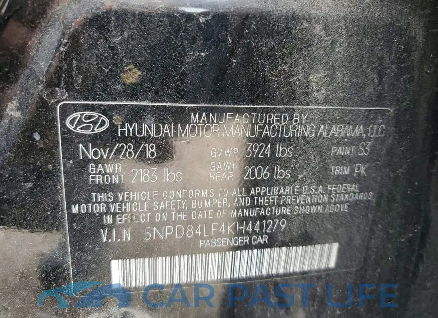 5NPD84LF4KH441279# 13