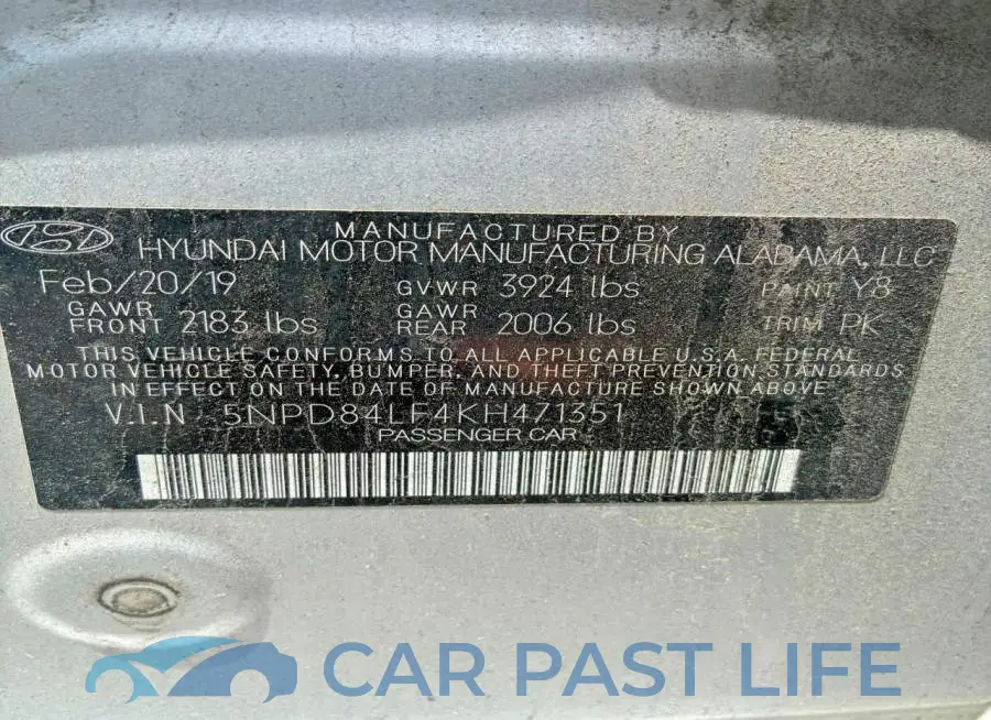 5NPD84LF4KH471351# 10