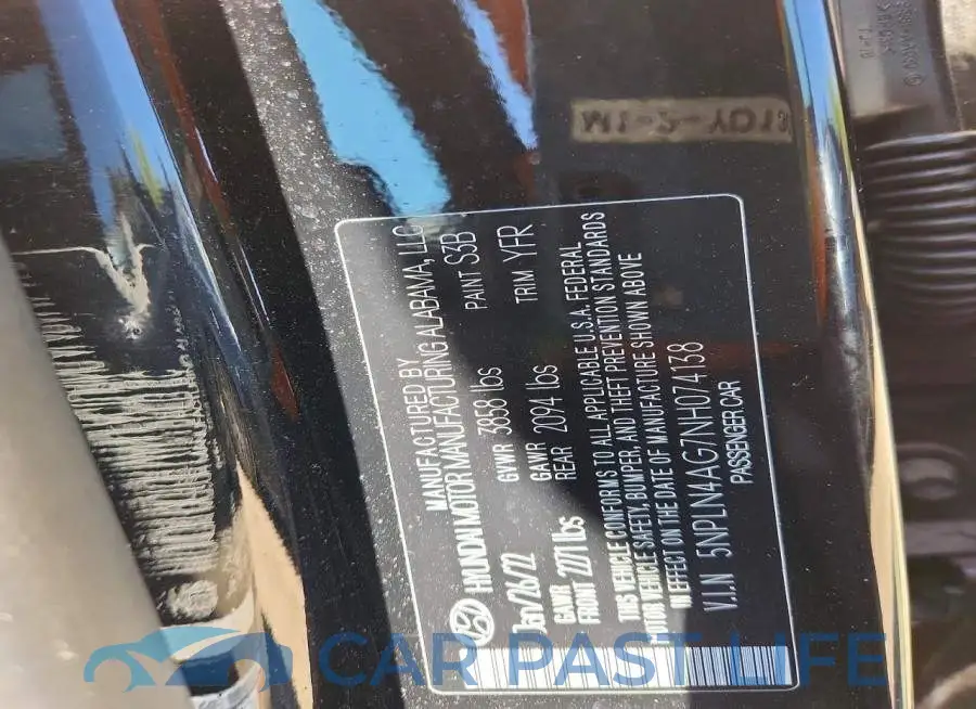 5NPLN4AG7NH074138# 12