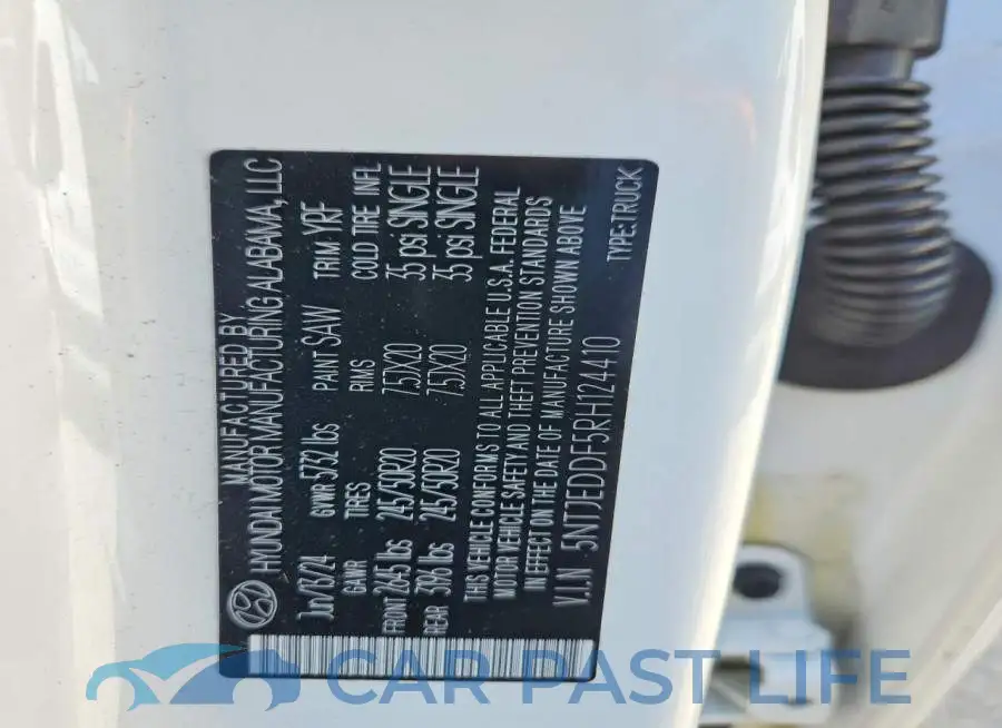 5NTJEDDF5RH124410# 12