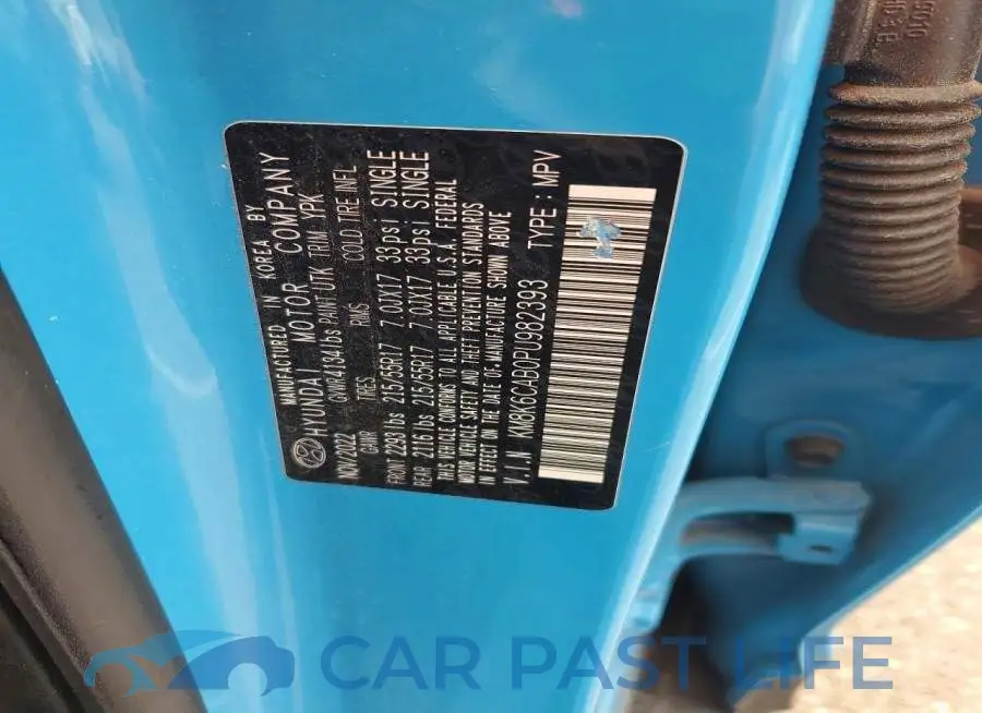 KM8K6CAB0PU982393# 13