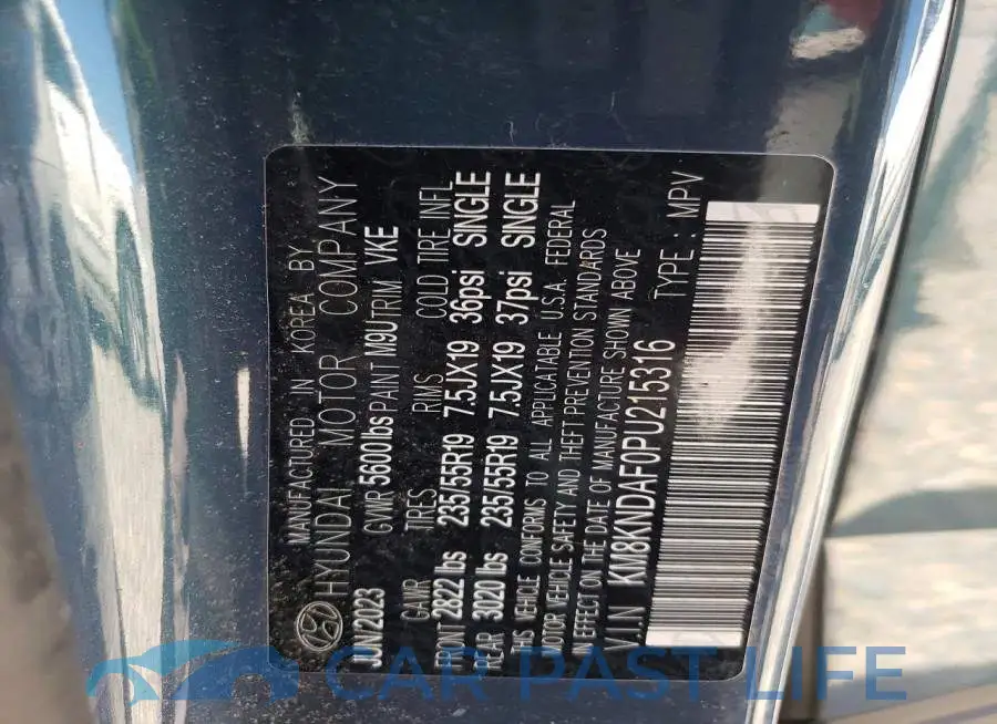 KM8KNDAF0PU215316# 13