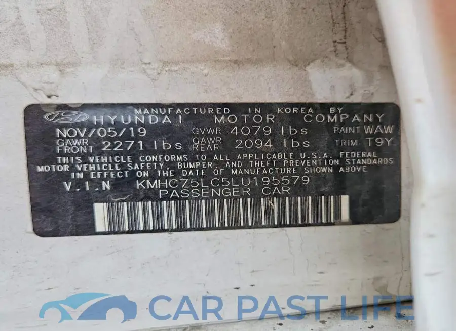 KMHC75LC5LU195579# 12