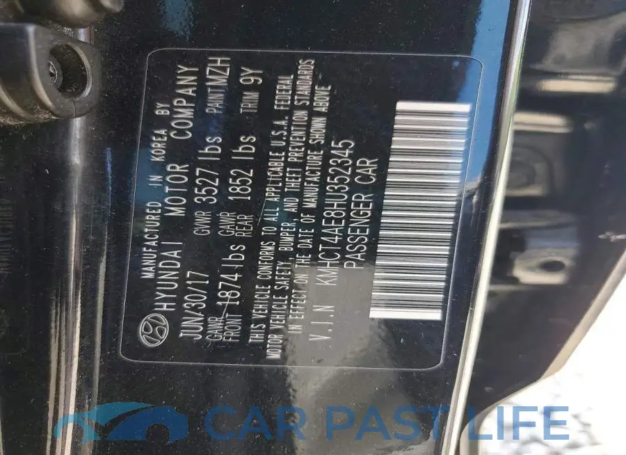 KMHCT4AE8HU352345# 12