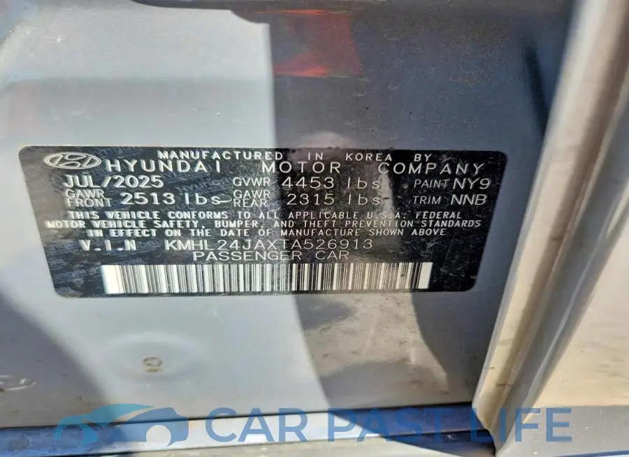 KMHL24JAXTA526913# 12