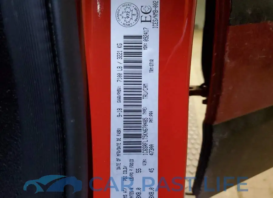 1C6SRFLT5KN670485# 13