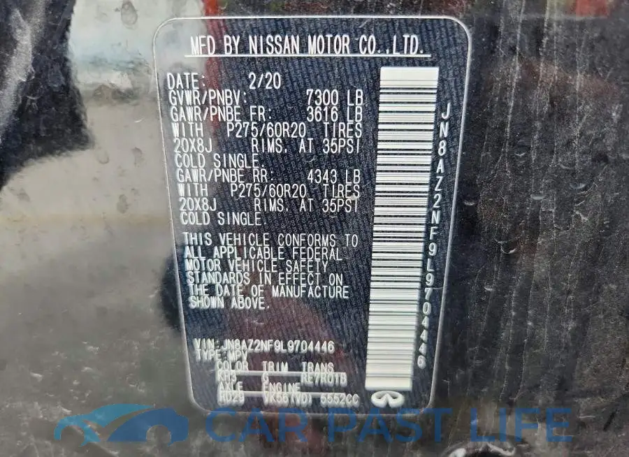 JN8AZ2NF9L9704446# 13