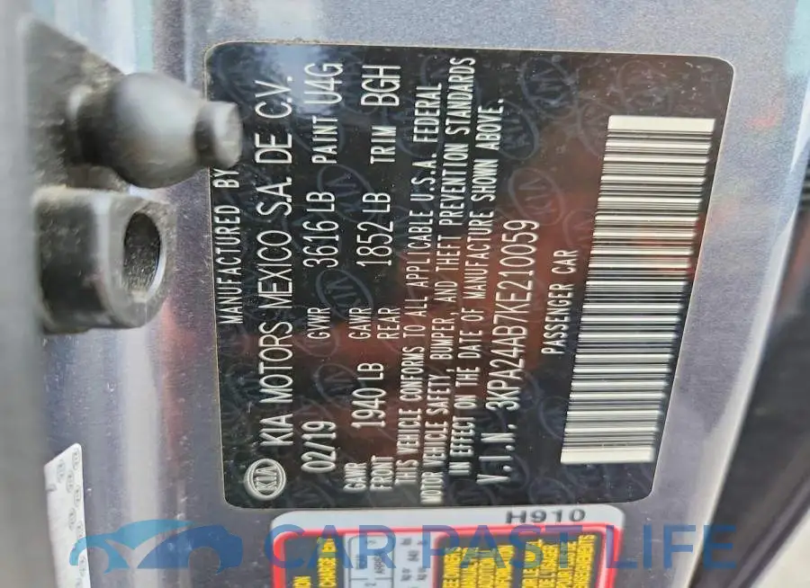 3KPA24AB7KE210059# 12