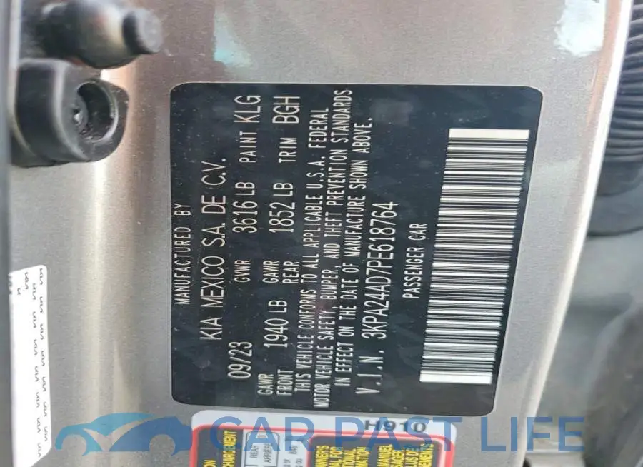 3KPA24AD7PE618764# 12