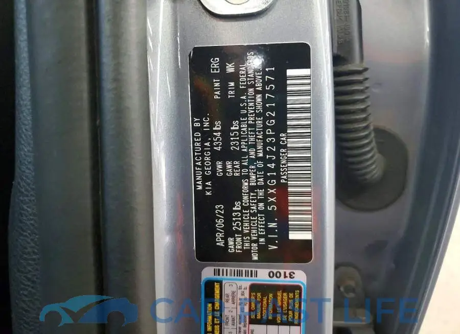 5XXG14J23PG217571# 12