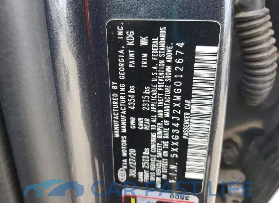 5XXG34J2XMG012674# 13