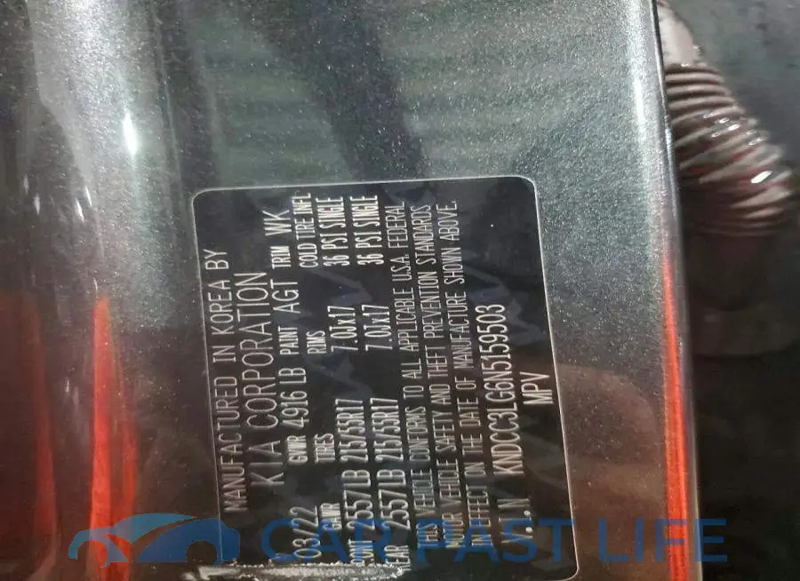 KNDCC3LG6N5159503# 12