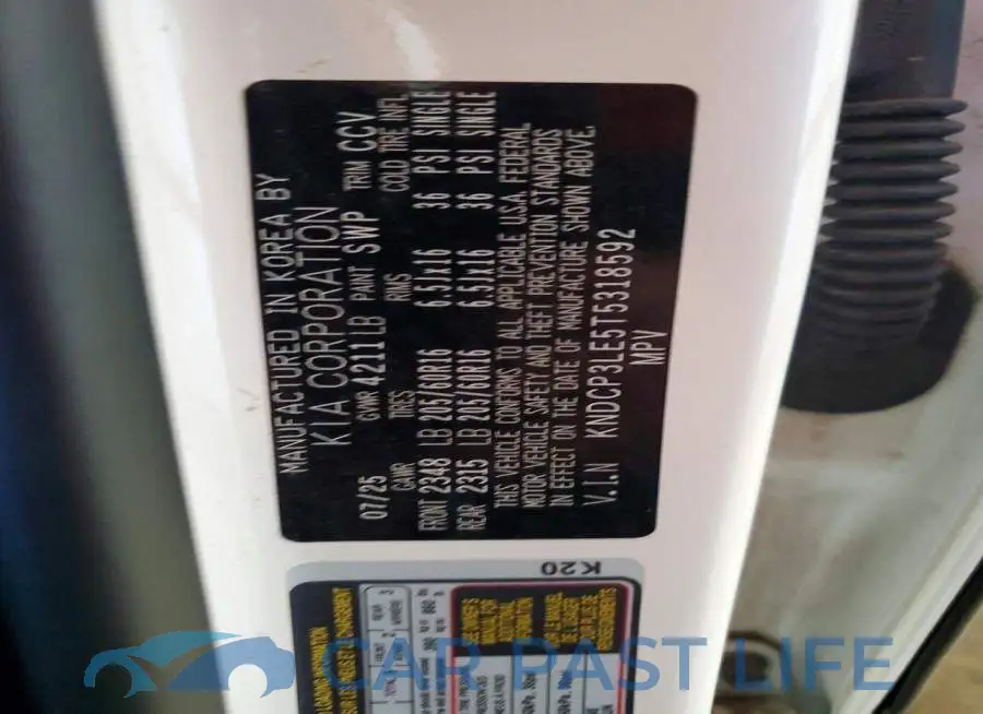 KNDCP3LE5T5318592# 13