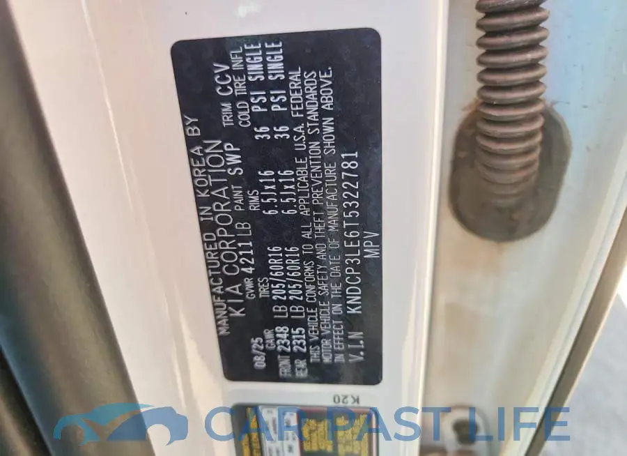 KNDCP3LE6T5322781# 14