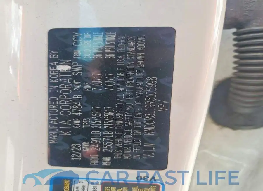 KNDCR3L19R5105998# 13