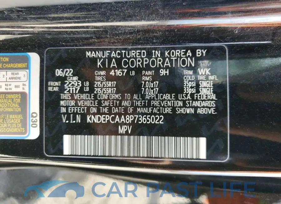 KNDEPCAA8P7365022# 13