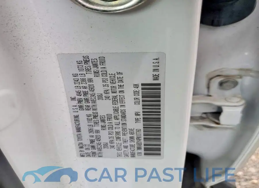 7MMVABDY4PN107760# 13