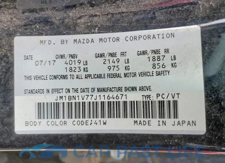 JM1BN1V77J1164671# 12