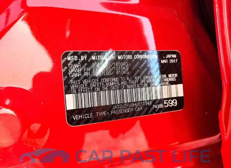 JA32U2FU9HU011343# 12