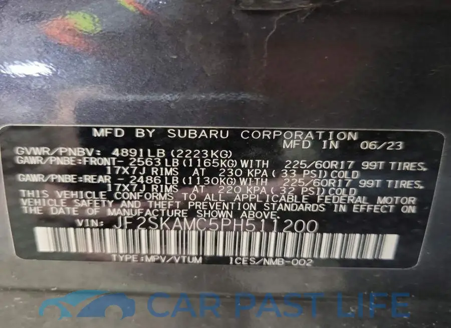 JF2SKAMC5PH511200# 13