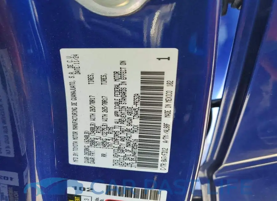 3TYLB5JN4RT058416# 13