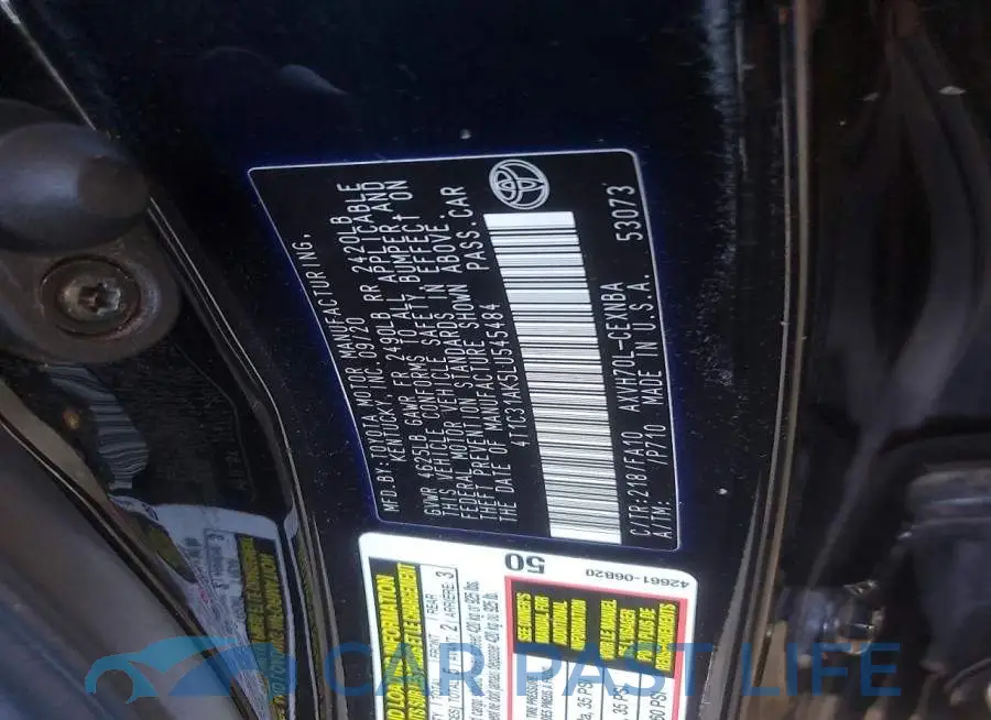 4T1C31AK5LU545484# 12