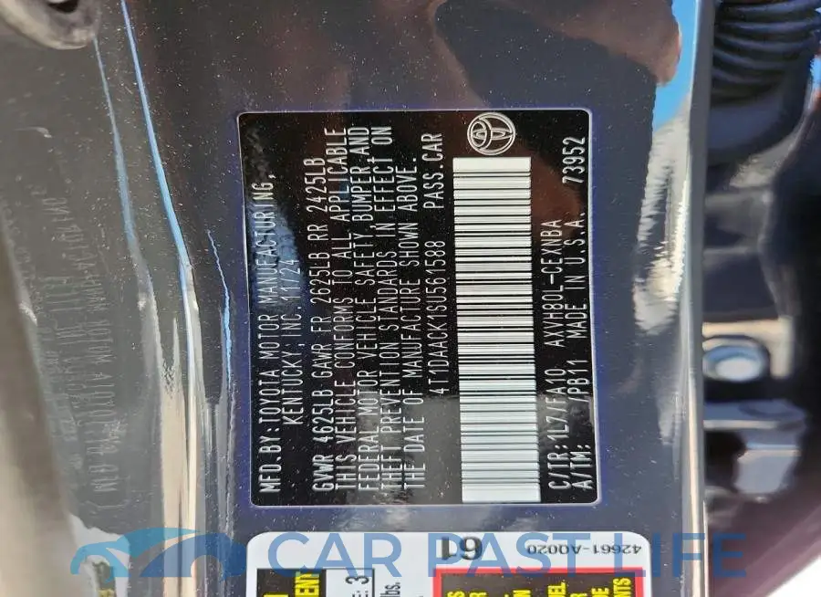 4T1DAACK1SU561588# 13