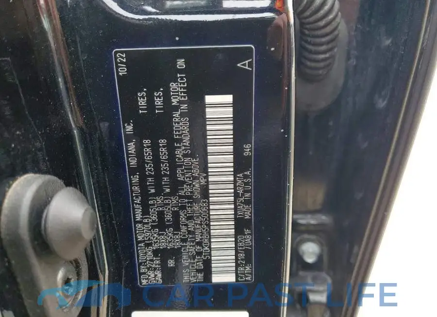 5TDKDRBH5PS500683# 12