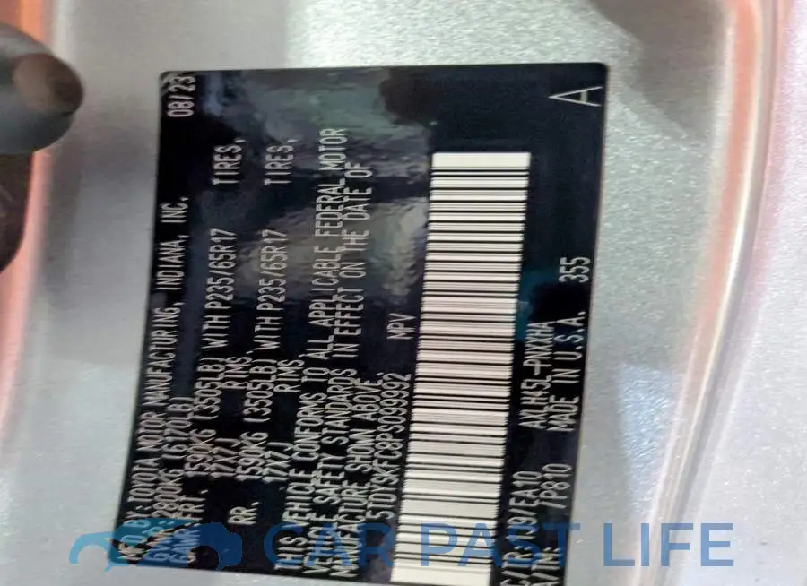 5TDYSKFC8PS099992# 13