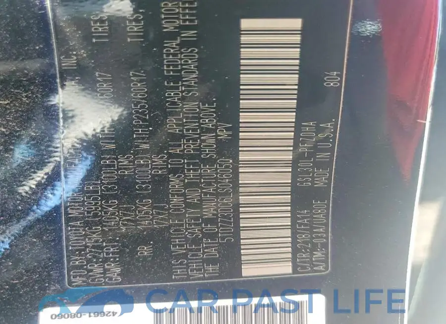 5TDZZ3DC6LS046050# 13