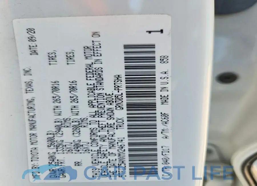 5TFCZ5ANXMX246741# 12