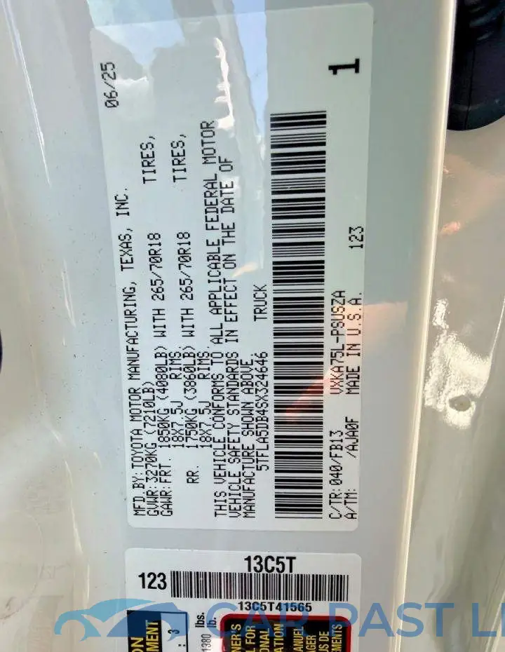 5TFLA5DB4SX324646# 10