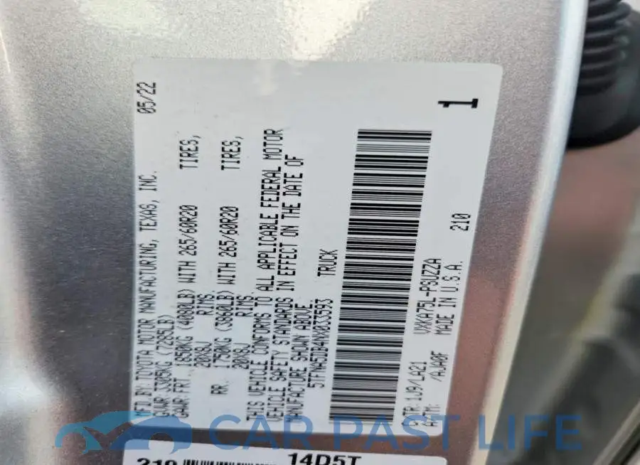 5TFNA5DB4NX033593# 12