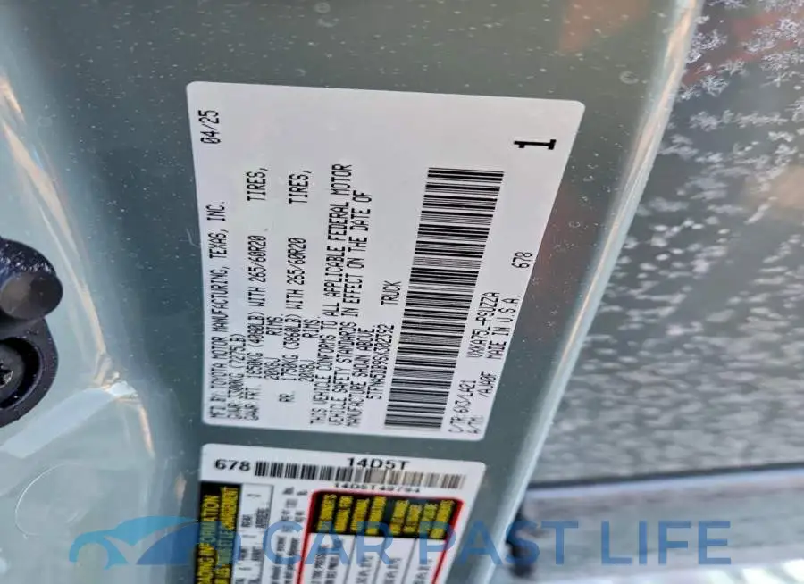 5TFNA5DB9SX302392# 12