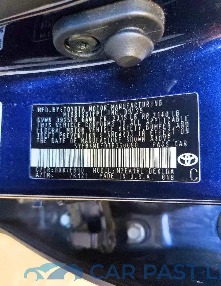 5YFB4MDE9TP360680# 12