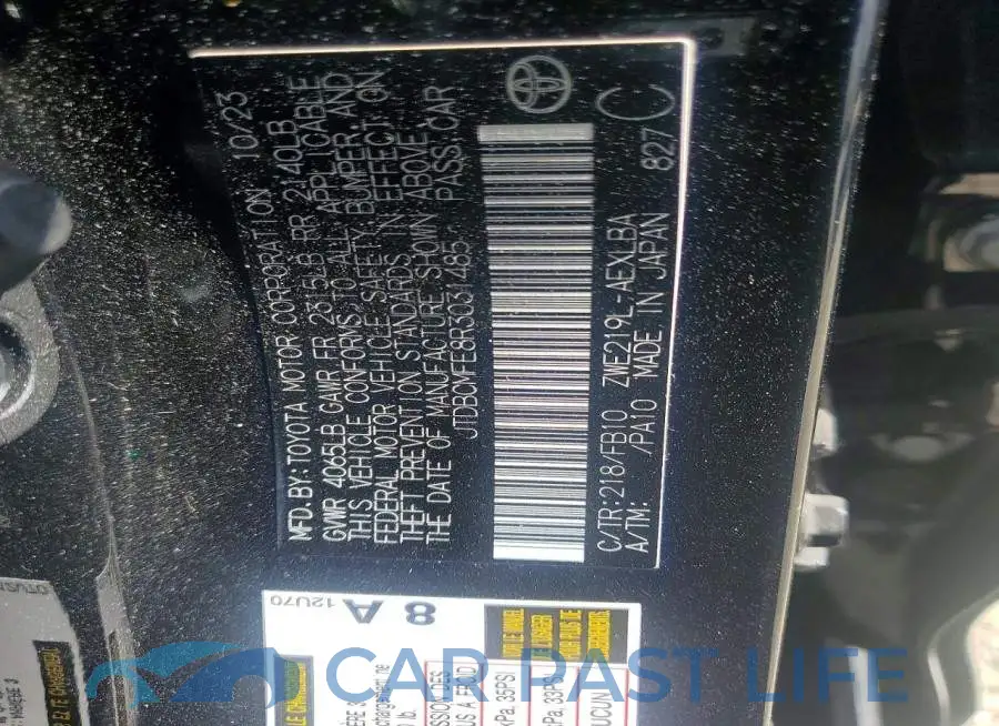 JTDBCMFE8R3031485# 13