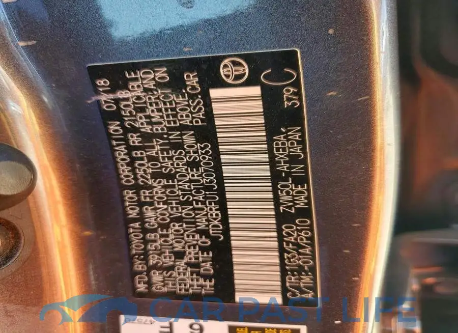JTDKBRFU1J3070933# 13