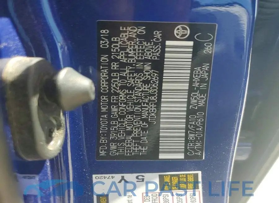 JTDKBRFU8J3062697# 12