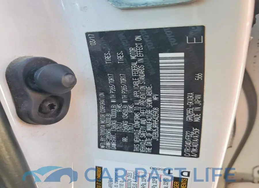 JTEBU5JR9H5435908# 12