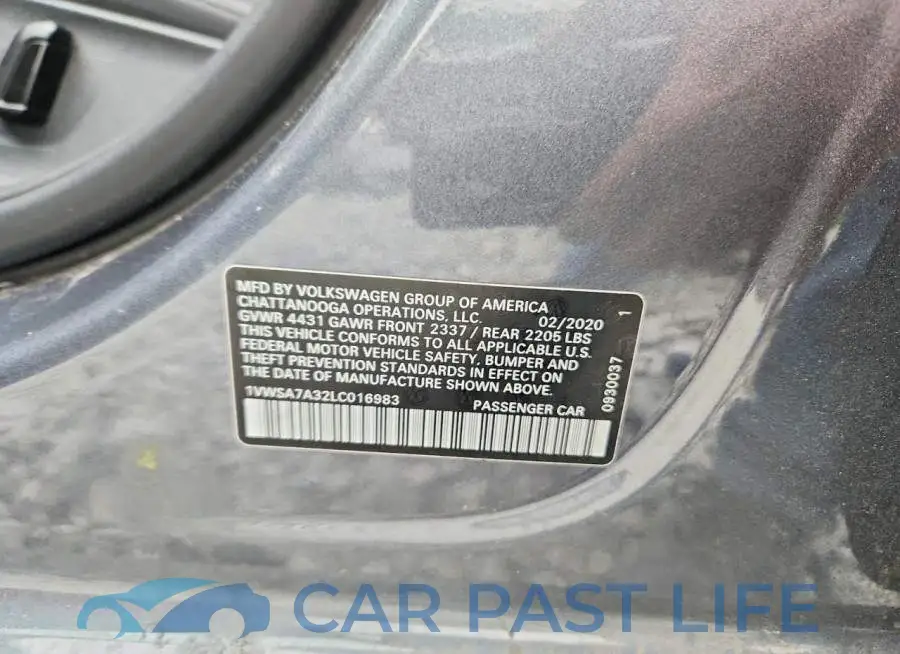 1VWSA7A32LC016983# 12