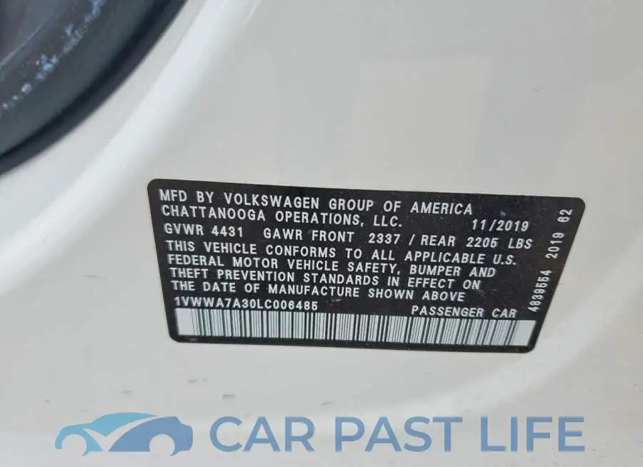 1VWWA7A30LC006485# 12
