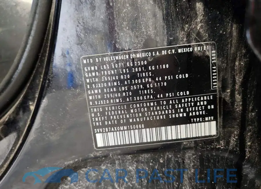 3VV2B7AX0MM150668# 14